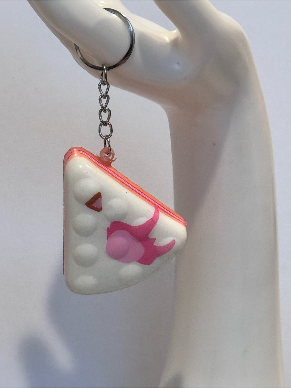 Kawaii Cake Slice Squishy Keychain Bag Charm NIP